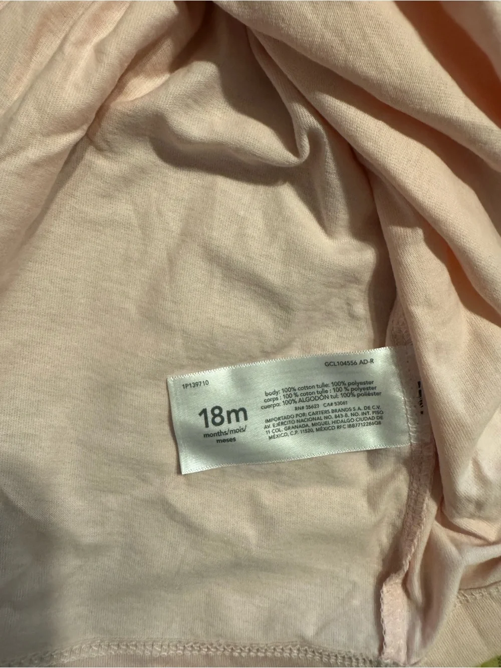 Carter's Pink Bodice Pastel Rainbow Tulle Skirt Dress